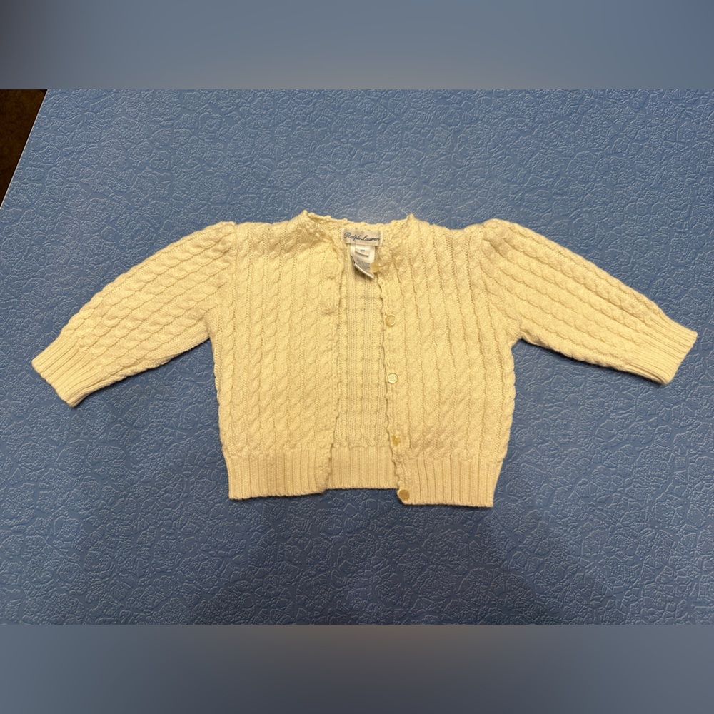 Ralph Lauren Ivory Cable Knit Sweater